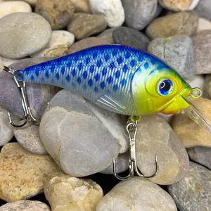 Shallow Diving Crankbait with Custom Painted 3"body w/rattle - Blue Angel
