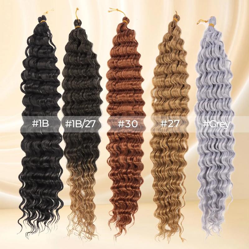 30 Inch Human Braiding Hair for Boho Braids, Deep Wave Bulk Knotless Braids Curly Bohemian Water Wave Braiding(#27, (3 No Weft Bundles/Pack)) 30 Inch Human Braiding Hair for Boho Braids, Deep Wave Bulk Knotless Braids Curly Bohemian Water Wave Braiding(#27, (3 No Weft Bundles/Pack))