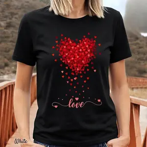 Double Heart Shirt, Love Shirt, Heart Tee, Teacher Gift Shirt, Valentine Heart Tee, Valentines Day Shirt, Heart-Shaped Love T-Shirt