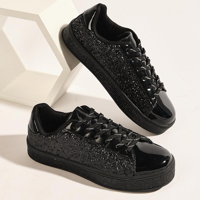 Women's Glitter Tennis Sneakers Neon Dressy Sparkly Sneakers Rhinestone Bling Wedding Bridal Shoes Shiny Sequin Shoes