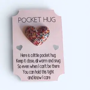 Pocket Hug Handmade Heart Multicolor Keepsake