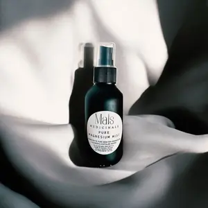 Mals Medicinals + Pure Magnesium Mist + Holistic Wellness + Supplement + Sleep Support + Fitness - Natural Health Supplement Healthcare Glass Bottlw