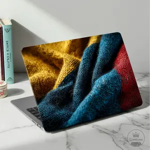 Red yellow Blue Soft PU protective case, lightweight, non-slip, scratch-resistant, with color/gold/silver printing, suitable for 2022, 2021, 2020, 2019, 2018 13-inch MacBook Air A2337 M1 A2179 A1932 higher cost performance gift