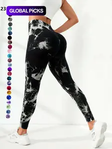 Women's Plain / Tie Dye Print High Waist Sports Leggings, Gym Leggings, Skinny Pants, Skinny Yoga Bottoms for Workout Running, Women Sport & Outdoor Clothing