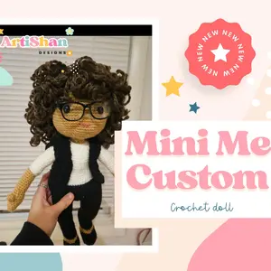 Mini Me Crochet doll- Customizable