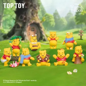 【BOGO】【TOPTOY】 Winnie the Pooh Happy Time Series Figures Blind Box -Perfect Gift, Unique HolidayHome & Office Decorationst