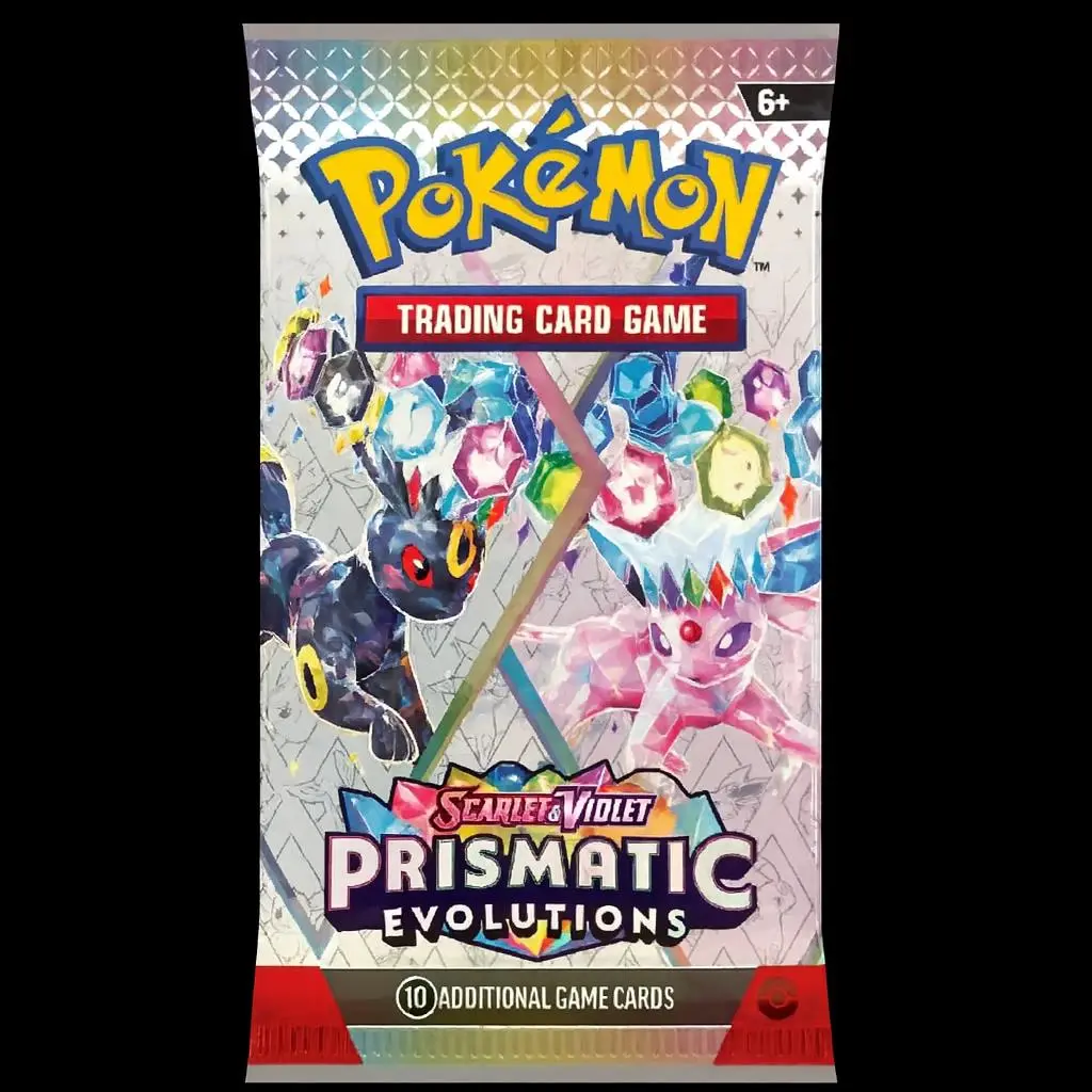 Pokemon TCG Prismatic Evolutions Booster Pack x1 LIVE RIP Scarlet and Violet Single Pack 10 Additional Game Cards