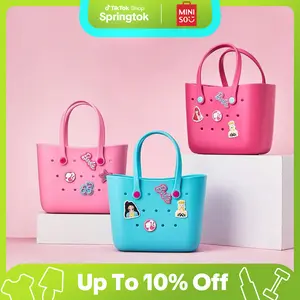 【Easter Gift】BARBIE Easter Gift Bag Classic Tote Bags with Handle Easter Gift Basket For Friends Family ,Easter Egg Hunt Kids Party