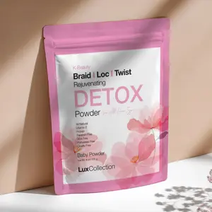 Lux Collection Rejuvenating Detox Powder Baby Powder for Braids Locs Haircare Cleansing Natural Extracts Cruelty Free Paraben Free