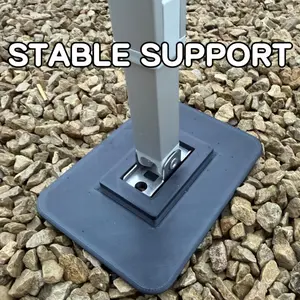 Multi-functional RV Awning Support Pads, Aesthetic Heavy-Duty Stabilizer Base for Omnistor, Durable Reusable Anti-Sinking Feet for Soft Ground & Sand, Unique Practical Gift for Good Friends & Campers, Premium Camping RV Accessory (2Pcs)