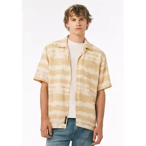 Sandro Men’s Printed Short Sleeve Camp Shirt, Boulder - BM24801
