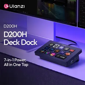 Ulanzi D200H Production Console and Studio Controller 13 LCD Keys for Vlog Content Creation Photo Video Editing Gaming Office