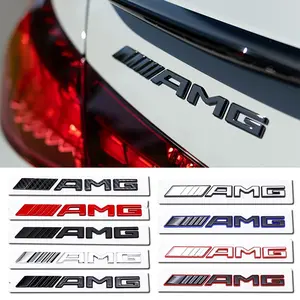Amg Car Letter Trunk Emblem Sticker, Waterproof Scratch-Resistant Self-Adhesive Decal for C E S G a Cla Gle Gls Models