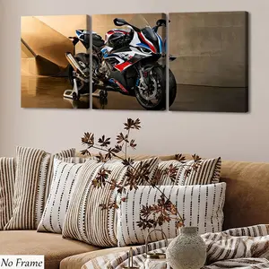 Classic Racing Color Motorcycle Posters, Modern Art Home Decor, Perfect Gift for Friends and Family, Wall Decoration for Office, Living Room, Bedroom