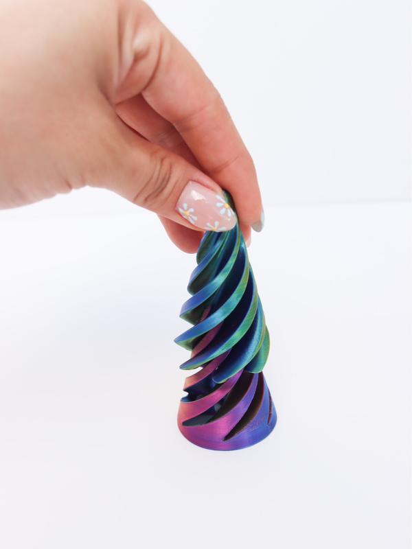 3D Printed - Spiral Cone Gear Figurine