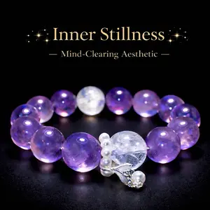 Soft Lavender Aura Bracelet — Mind-Clearing Aesthetic Jewelry
