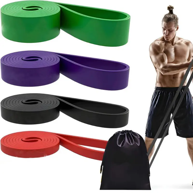 4-Piece Multi-Functional Elastic Strap Set, Pull Up Assist, Strong & Durable for Muscle Growth, Gym/Home Use, Portable Home Supply, Festive Party Bag Gift