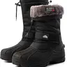 Aleader Men's Fashion Classic Snow Boots - Waterproof, Stain-Resistant, Insulated Footwear with Non-Slip All-Terrain Sole, Velcro Hook & Loop Slip-On, Seam-Sealed, Drawcord for Outdoor Hiking, Walking Shoes | Spotlight Day