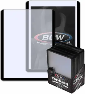 3x4 Topload Card Holder Black Border 25 Pack Premium Quality Rigid PVC Protector for Standard Size Trading Cards | Card Holders for Sports Cards, MTG, Pokemon, and More (Black)