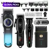 Men's Professional Cordless Hair Clipper Set, Clipper Trimmer Set, 5-Piece Electric Precision Trimming Kit with Storage Box for Home Barber Use #GLOBAL PICKS