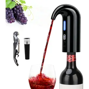 Electric  Aerator Dispenser Set - Automatic  Decanter & Pourer with LED Display, 200ml  Pour Control, Rechargeable  Pump & Stopper,  Christmas Gifts for  Lovers