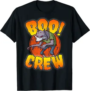 Boo Crew, Werewolf - Cute Matching Halloween Costume T-Shirt - Jacobjbt Shop 69B08HWDZT8M