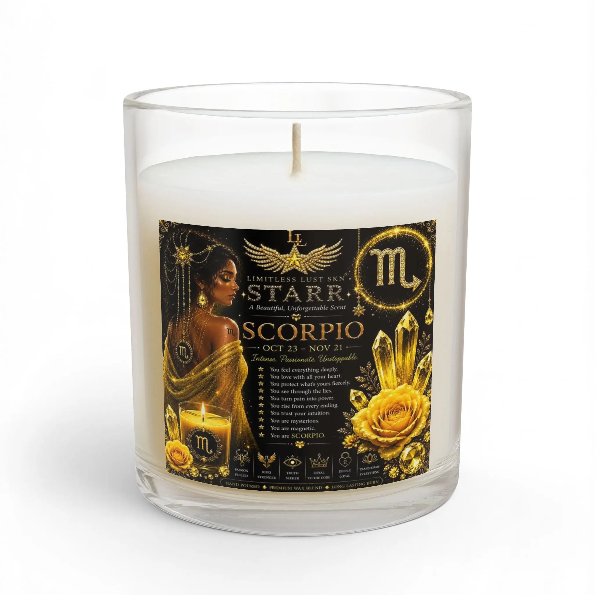Scorpio zodic candle