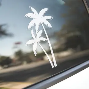 Palm Trees Vinyl Decal | Window Decal | Laptop Decal Sticker