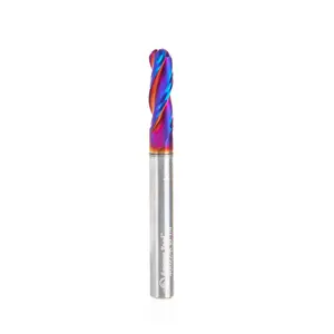 Amana Tool 46522-K SC Spektra Extreme Tool Life Coated Up-Cut Ball Nose Spiral 1/8 R x 1/4 D x 3/4 CH x 1/4 SHK x 3 Flute Router Bit