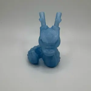 Twinkle Dragon Figurine – 3D Printed Baby Dragon in Blue – Cute Fantasy Decor or Collector Gift (3” Size)