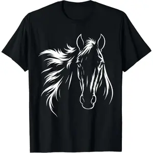 Minimalist Horse Lover T-Shirt |   Cute & Classy Equestrian Apparel