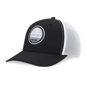 Men's Odyssey Golf Tech Mesh Hat in Black/White | Size: Adjustable