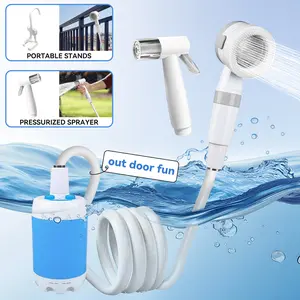 Portable Camping Shower - Travel Accessories for Outdoor Trips, Battery-Powered with Strong Water Pressure, Ideal for Camping & Hiking, TikTokShopBlackFriday