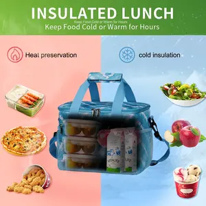 Outdoor Portable Waterproof Oxford Cloth Insulated Bag, Handheld Insulation Pack, Picnic Lunch Dinner Outdoor Thermal Bag