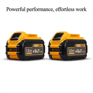 DeWalt 12.0Ah 60V Replacement Battery, compatible with DeWalt DCB606/DCB609/DCB612 models, Compatible with 20V/60V Max system tools. Lithium-ion battery with LED charge indicator and intelligent protection circuitry. Powerful Performance