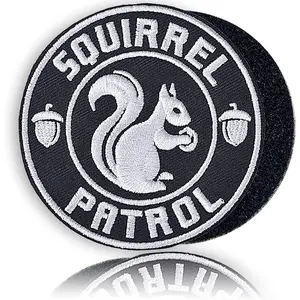 Patrol 3" Funny  Harness Patch - Embroidered Morale Patch with Hook and Loop for Vest, Backpack, Patch Wall (Black-)