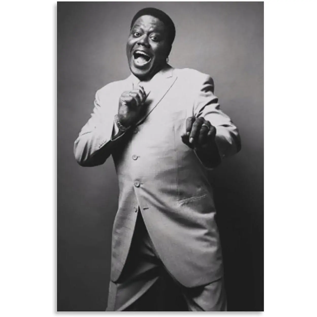 Bernie Mac Comedian Art Poster Humor Art Poster Room Aesthetic Art Poster Canvas Poster Wall Art Decor Print Picture Paintings for Living Room Bedroom Decoration Unframe-style 24x36inch(60x90cm)