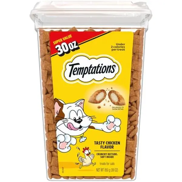 Temptations Classic Crunchy and Soft Cat Treats, Tasty Chicken, 30 oz