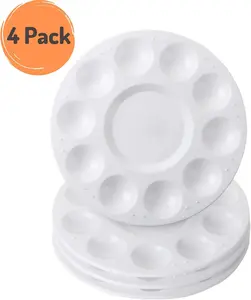 4 Pack, Paint Pallet, Paint Tray, Paint Palette, Paint Supplies, Palette, Paint Holder, Painting Palette, Paint Trays for Kids, Plastic Palette, Paint Pallets for Kids