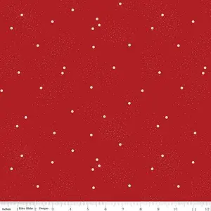 Fabric Riley Blake Barn Red Dainty Daisy by the Quarter Yard C665-BARNRED