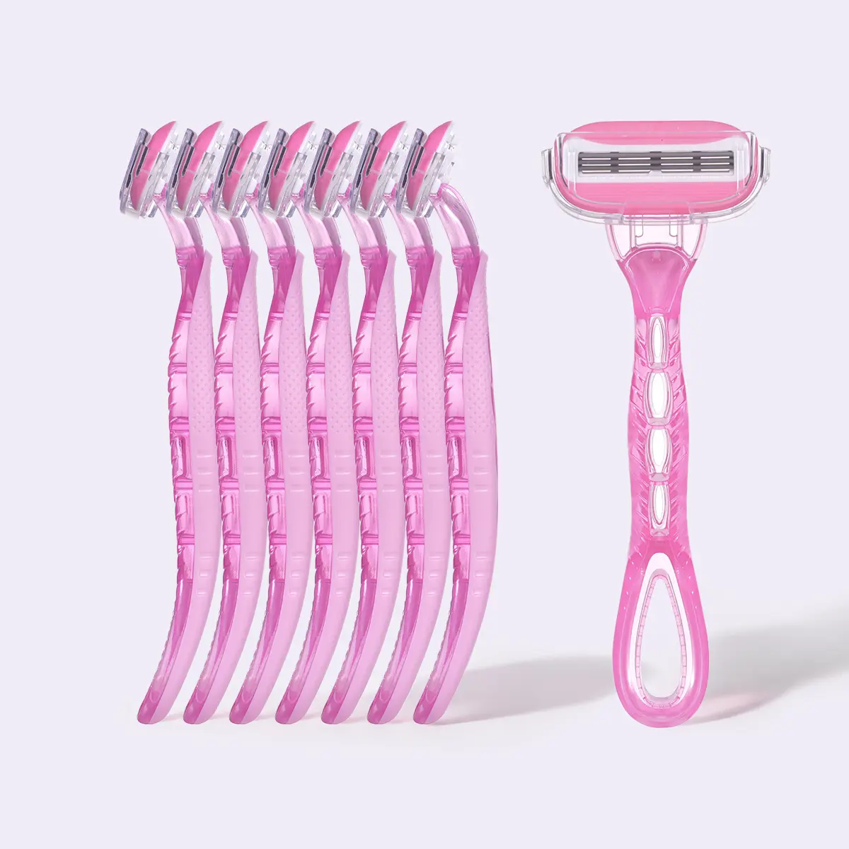 Modess Sensitive Disposable Razors, 8-Pack for Body Hair Removal - Soothing Aloe Strip, Pivoting Head, Triple Blade - Beauty & Personal Care Bath & Body Care Hair Removal Shave Tool, Smooth Legs, Clean Shave, Ready To Use, Smooth Shave