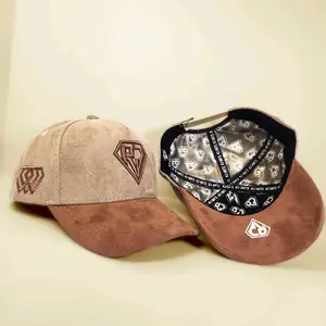 Gorra RJ Hats Brown Legacy – Gamuza | Bordado 3D Triple | Interior Exclusivo