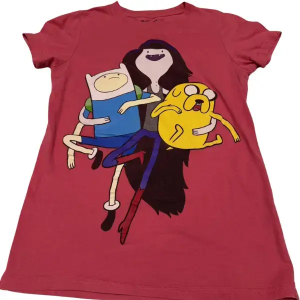 Adventure Time Graphic Tee – Cartoon Adventure Print T-Shirt, Unisex Vintage Streetwear
