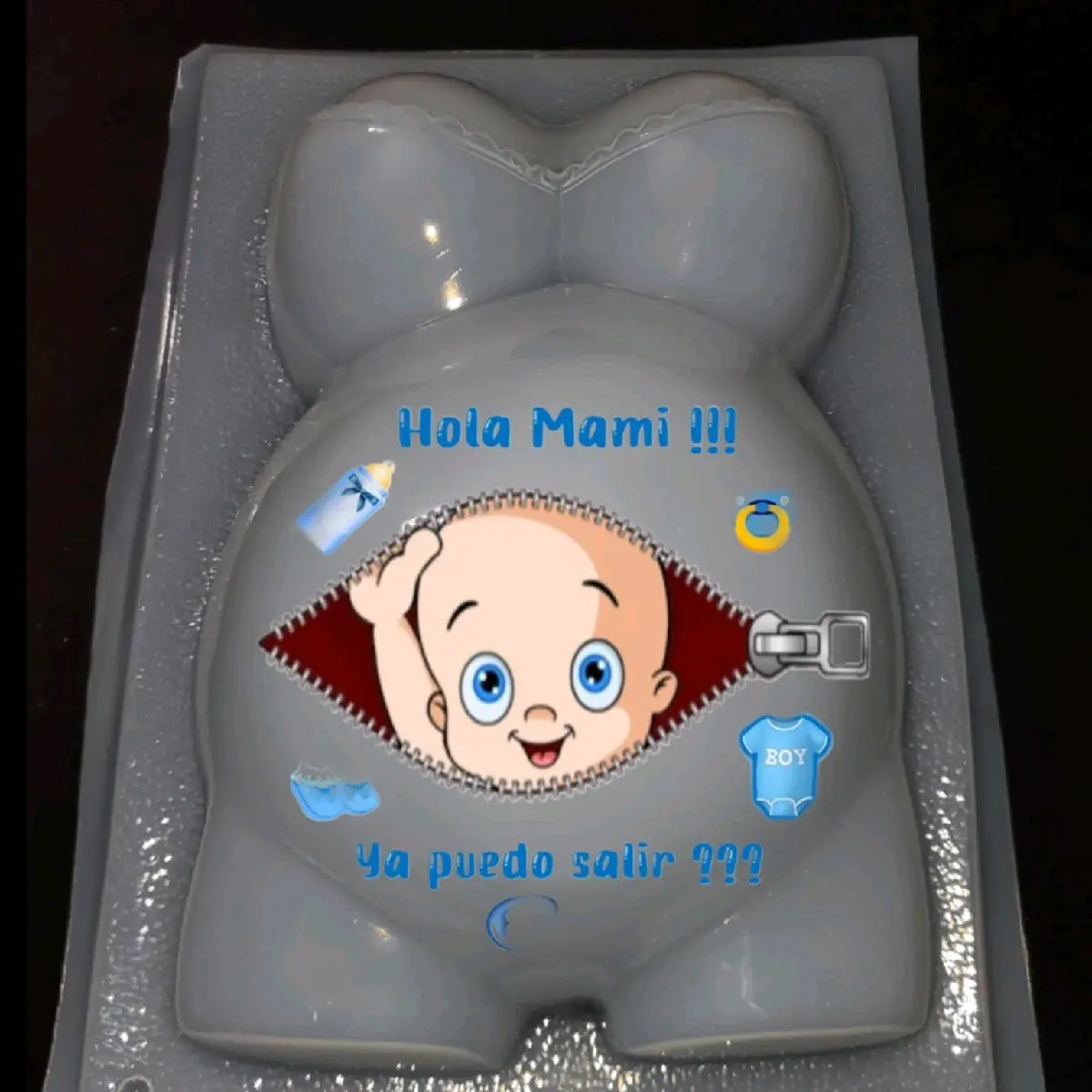 Pregnant Tummy Baby Shower Mold