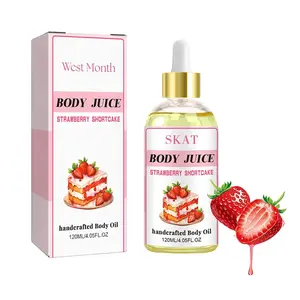 Hagers Wildplus Body Juice Oil, Body Juice Oil Strawberry Shortcake,Body Juice Oil for Moisturizing Skin，Strawberry Shortcake Body Oil, Wild Plus Handerafted Body Oil (1pcs)