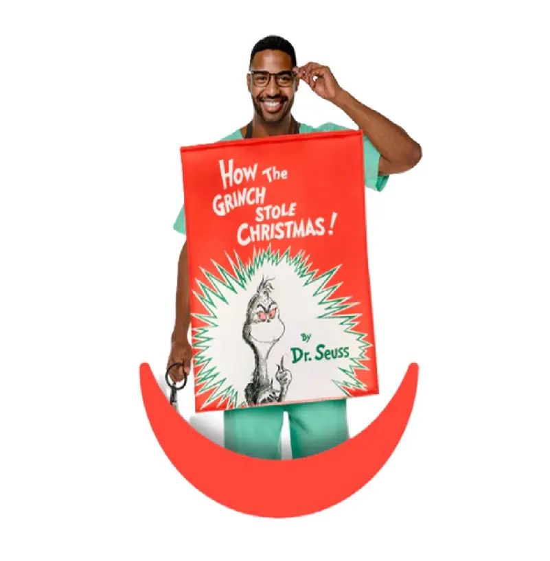 Dr. Seuss How the Grinch Stole Christmas! Book Cover Tunic - Licensed Costume