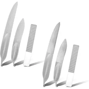 Curved Nail File, 6PCS 3 Sizes Double Sided Metal Fingernail Toenail File for Women,Fingernail Files for Women, Durable and Efficient Nail Care Tool, Double Sided Files for Men