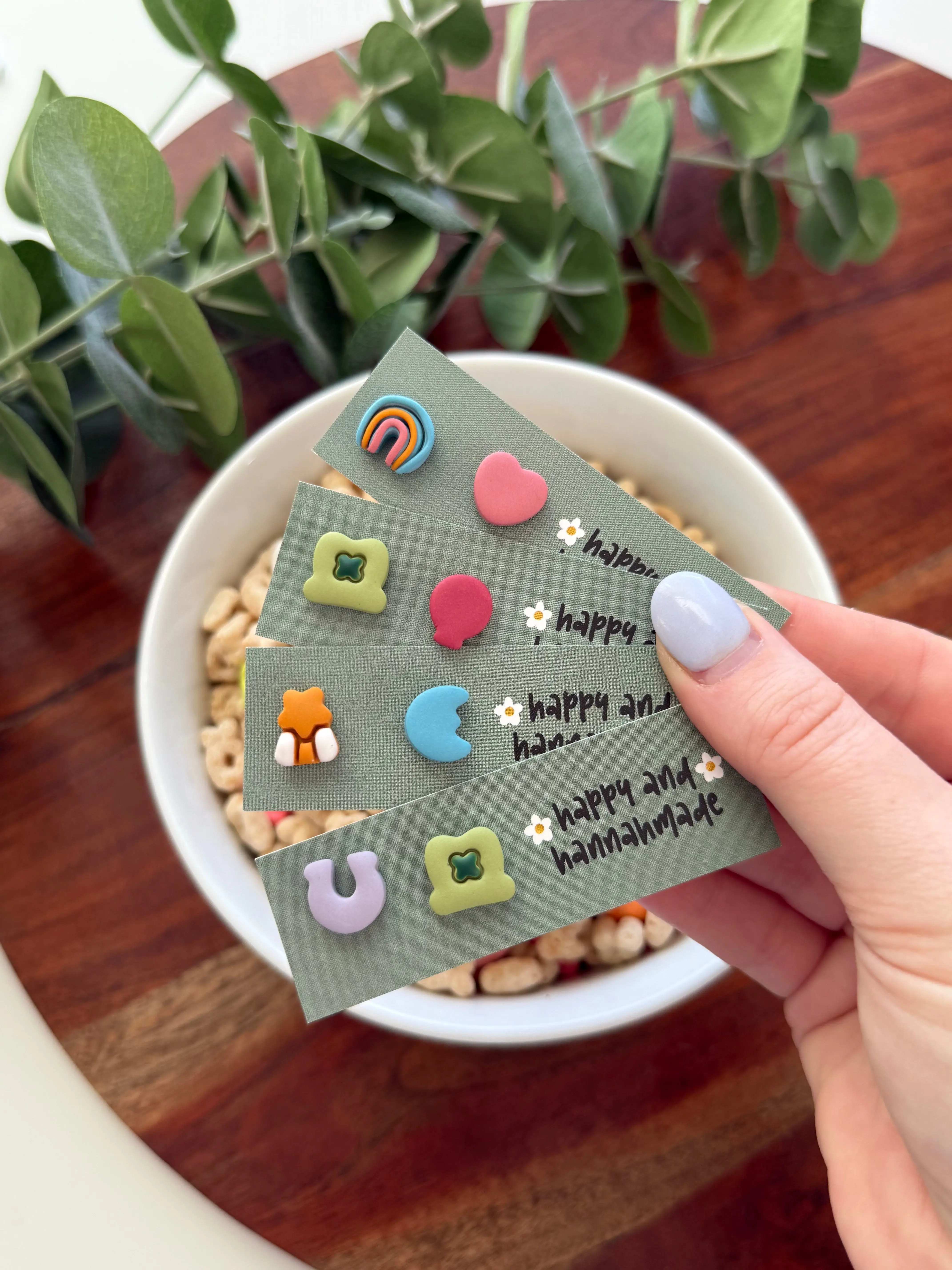 Mix and Match Marshmallow Charm Studs Mix and Match Marshmallow Charm Studs