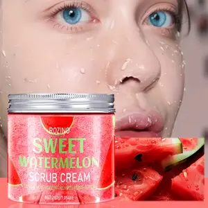 Rozino Sweet Watermelon Scrub Cream - Fresh FruitScented Brightening Essence Self Care Kit for Radiant Skin200g