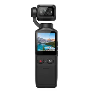 2.7K Pocket Camera with 1.96-inch Display - 180° Swivel 150° Ultra Wide Angle Lens - WiFi & App Control - 2000mAh Battery (6 Hours Working Time) - Image Stabilization & Loop Recording